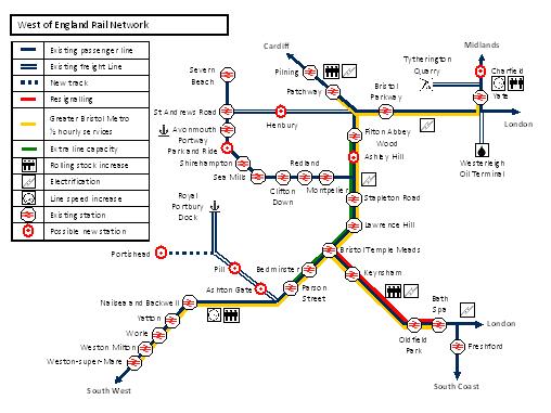 Bristol metro map