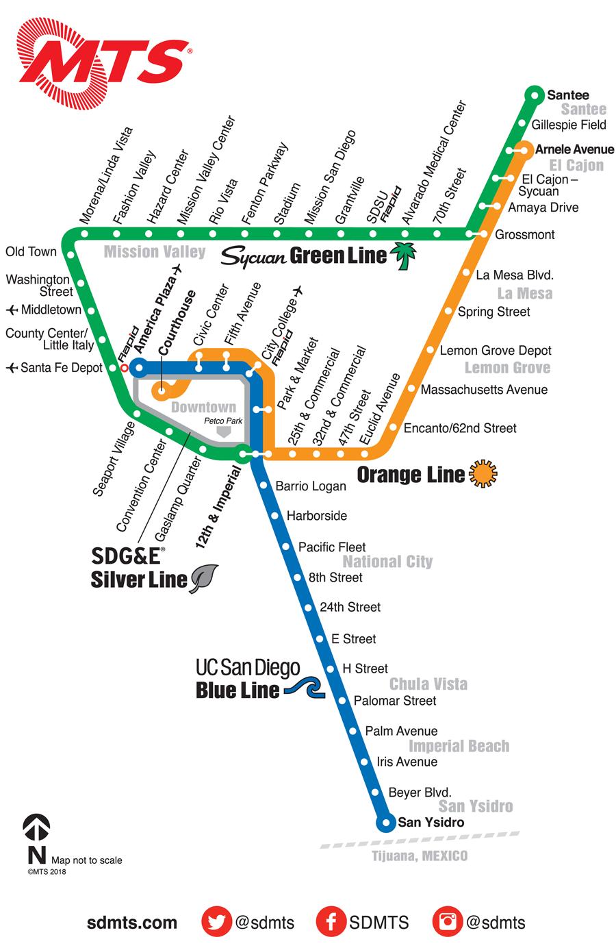 SD metro map