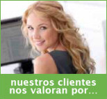 nuestros clientes nos valoran por...