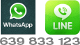 Line - Whastsapp - 639 833 123